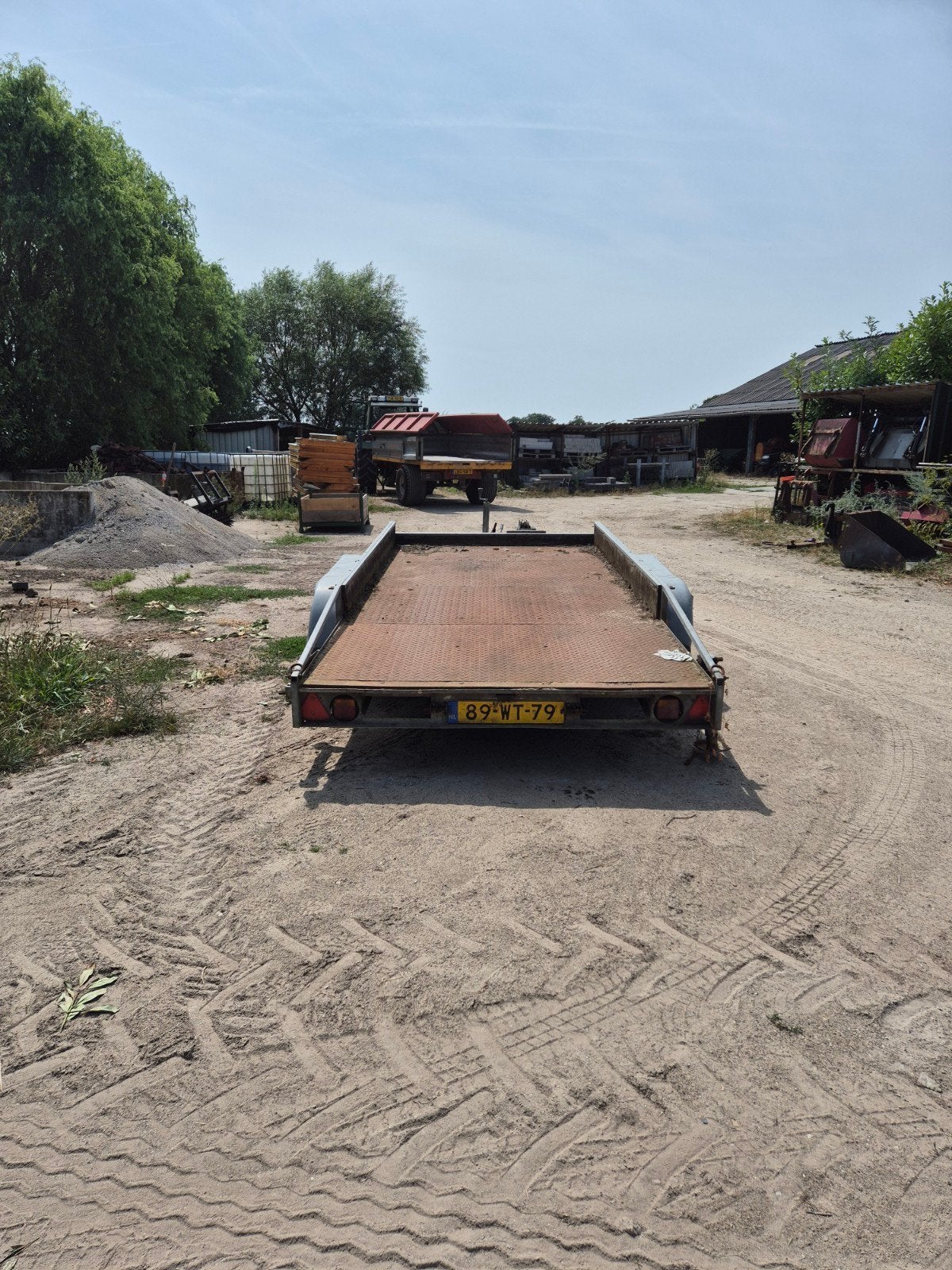 Robuuste aanhangwagen met lier - Ideaal voor transport, Auto diversen, Aanhangers en Bagagewagens, Ophalen, Gebruikt