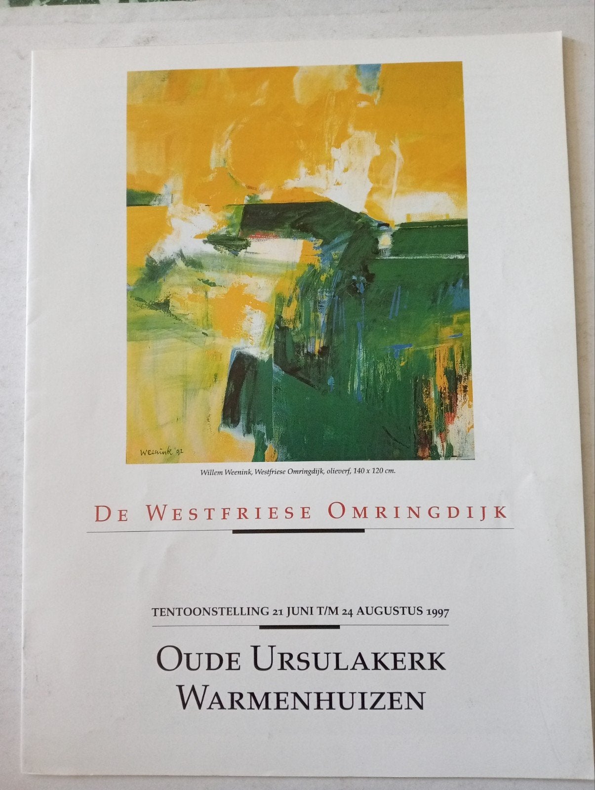 De Westfriese Omringdijk Tentoonstelling catalogus, Ophalen of Verzenden