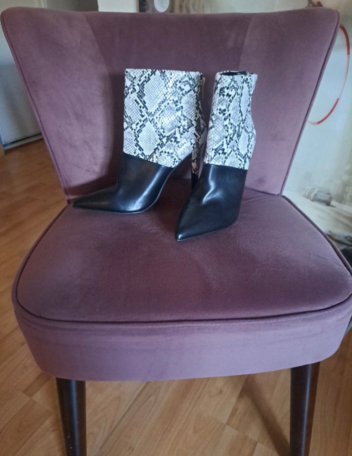 High heels met slangenprint, Kleding | Dames, Zwart, Nieuw, Ophalen of Verzenden, Schoenen met hoge hakken