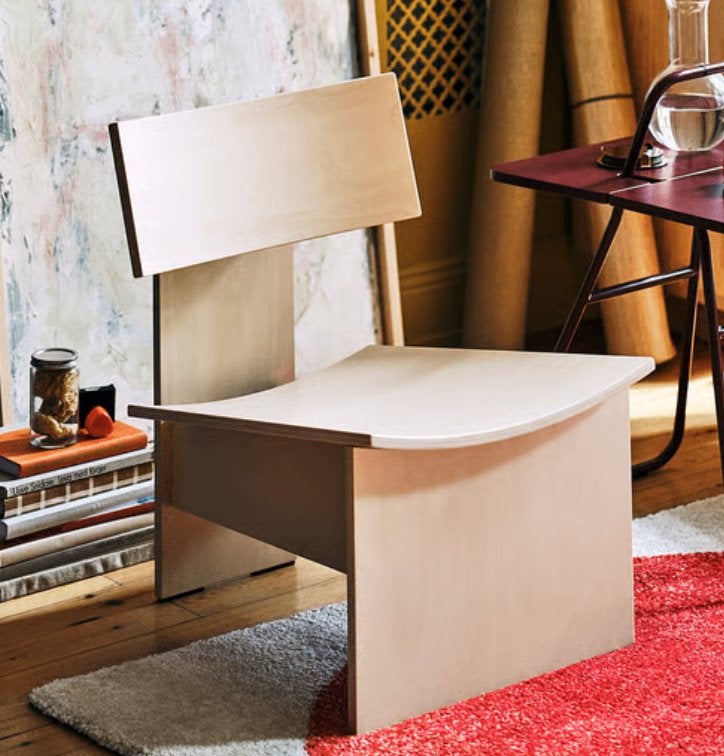 IKEA PS 2026 houten stoel fauteuil, Ophalen, Nieuw, Minder dan 75 cm, 50 tot 75 cm