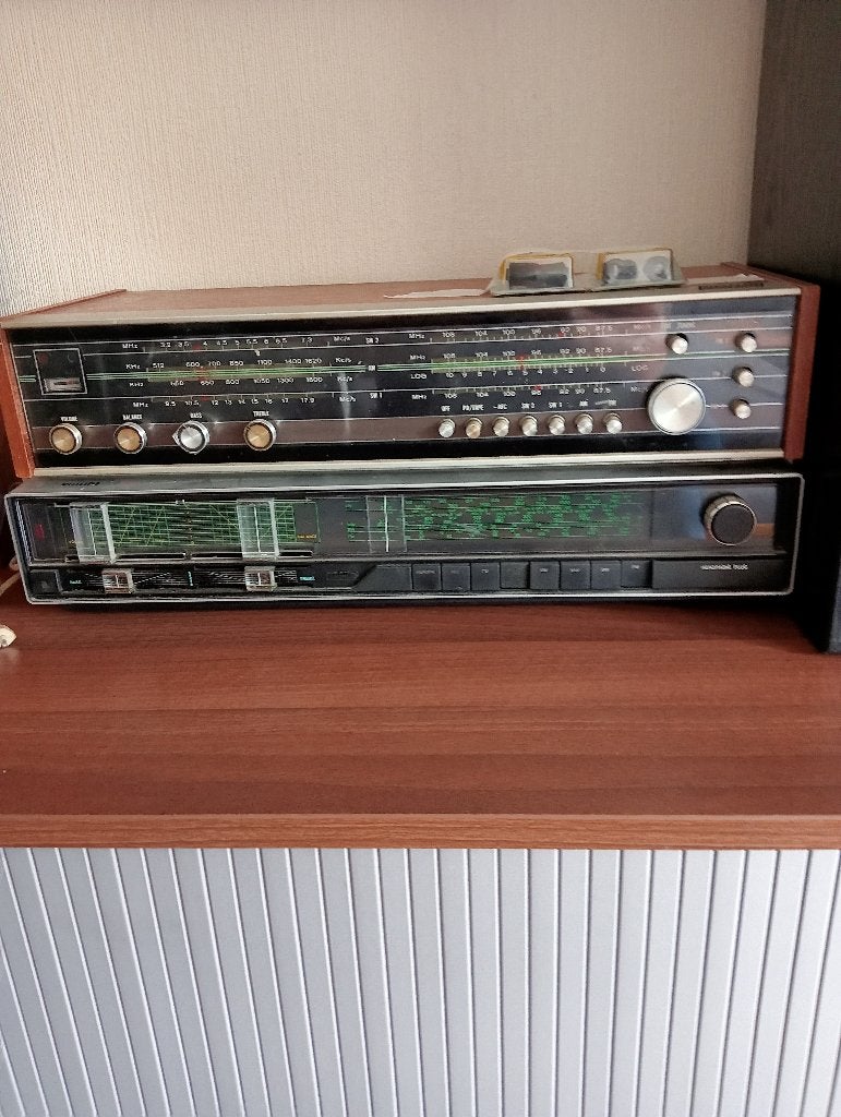 Twee analoge Philips radio's, Ophalen, Niet werkend, Radio