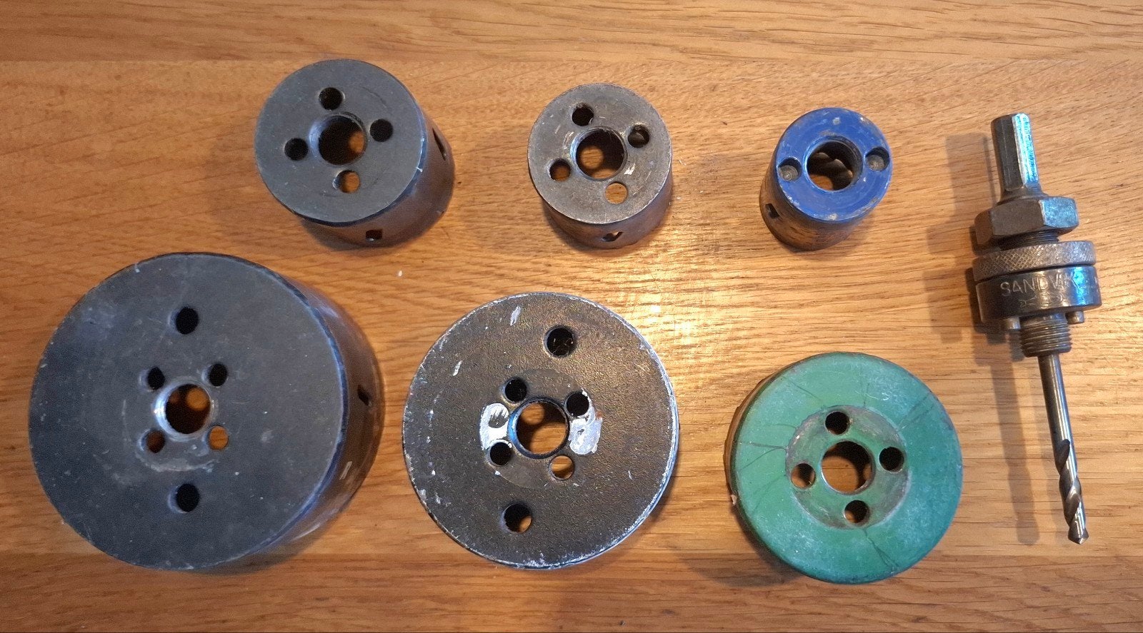 Set Gatzagen  - Diverse maten, Doe-het-zelf en Verbouw, Gereedschap | Boormachines, Ophalen of Verzenden, Zo goed als nieuw