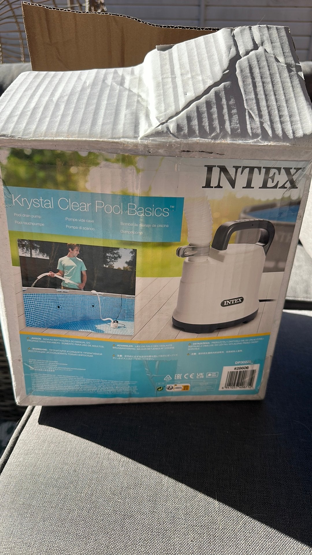 Intex Krystal Clear pool dompelpomp zwembad, Ophalen of Verzenden, Zo goed als nieuw