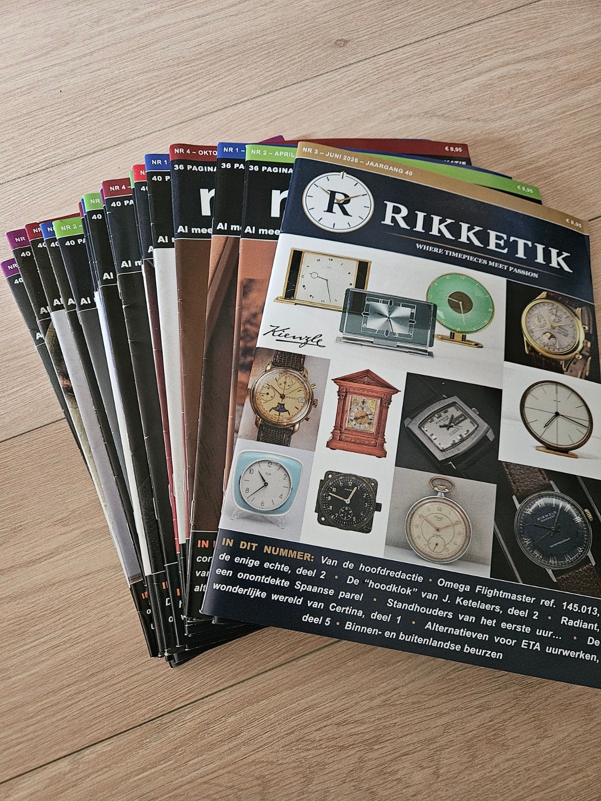 21x Rikketik magazine - Tijdschrift over horloges en uurwerk, Ophalen of Verzenden, Gelezen, Overige typen