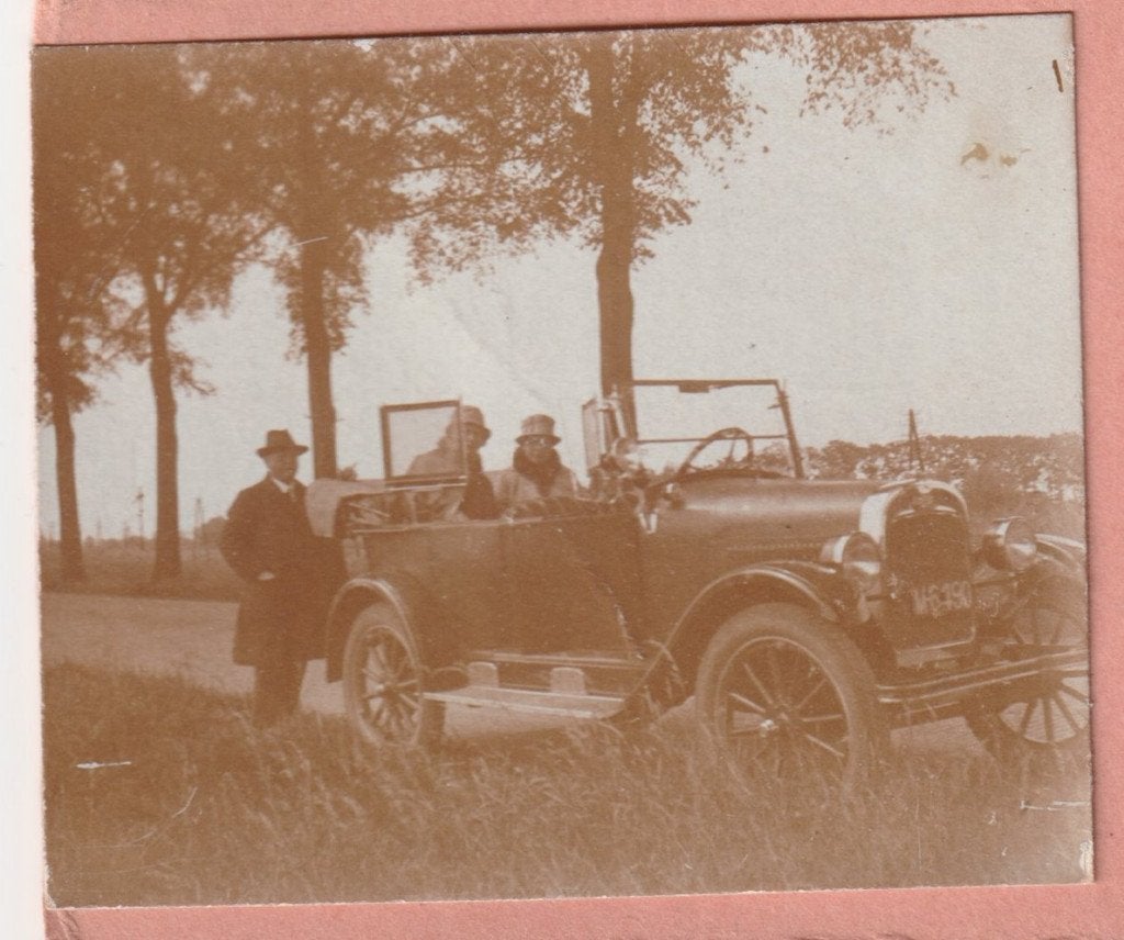 Stereofoto oldtimer begin vorige eeuw M6190, Gebruikt, Verzenden, Foto, Voor 1940