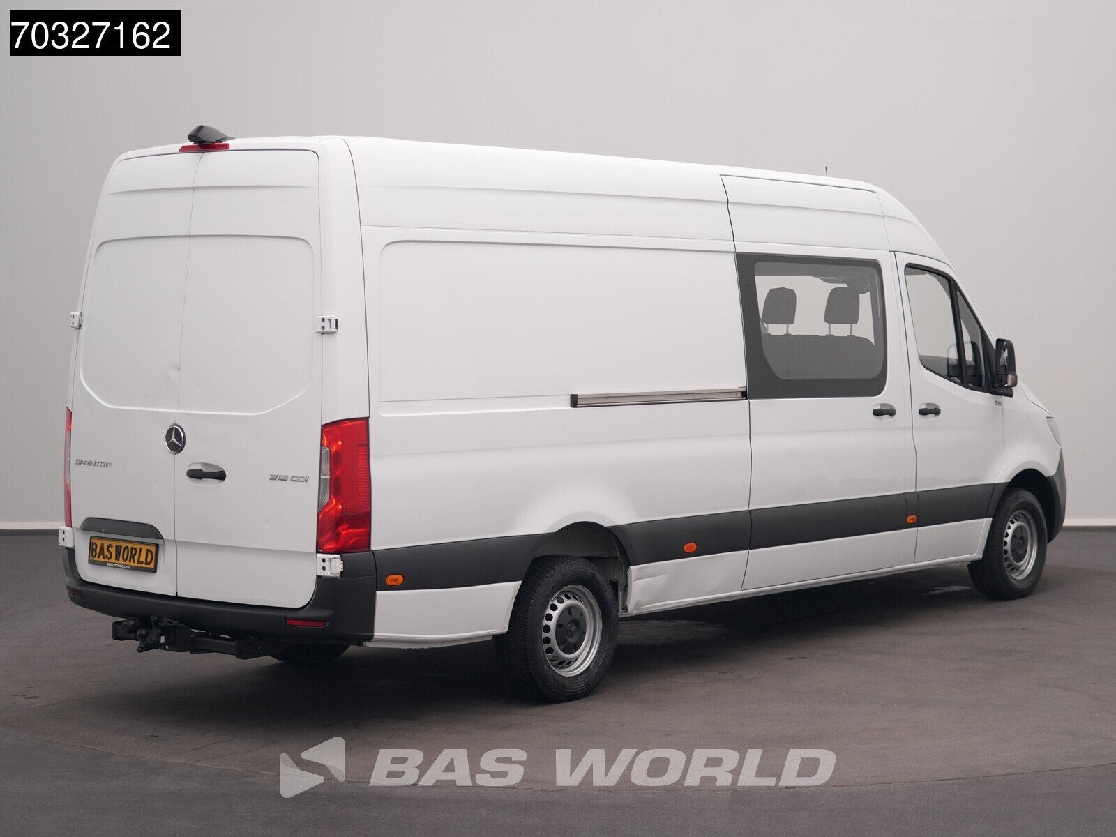 Mercedes Sprinter 319 CDI Automaat Dubbel Cabine 3,5t Trekha, Automaat, Stof, Gebruikt, Euro 6