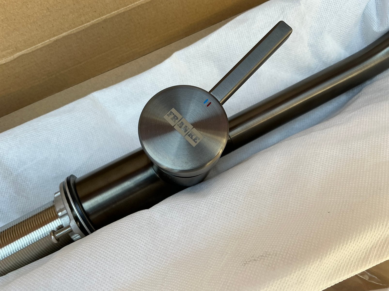 Nieuwe Franke keukenmengkraan - ATLAS NEO - anthracite - ovp, Ophalen of Verzenden, Nieuw, Rvs, Kraan