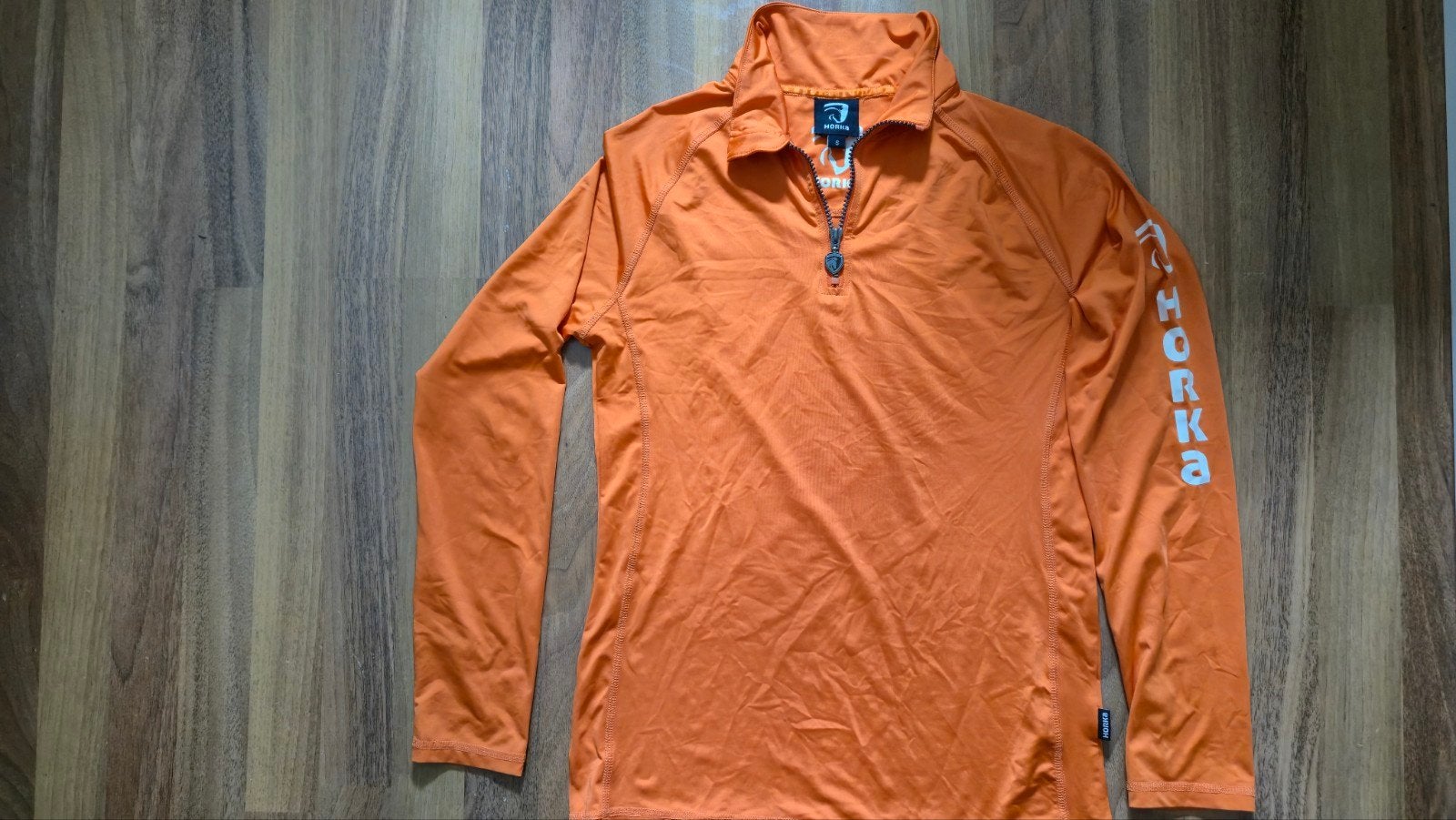 Horka oranje  eventing shirt mt S, Dieren en Toebehoren, Ophalen of Verzenden, Zo goed als nieuw, Kinderen, Bovenkleding