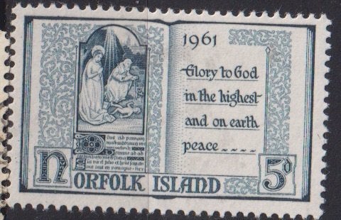 Norfolk Island 1961 Vrede, Verzenden, Gestempeld, Overige thema's