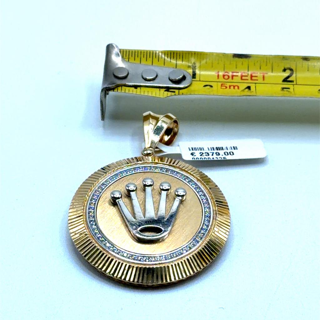 Gouden Rolex Kroon Hanger 14K, Overige voorstellingen, Www.bredajuwelier.nl, Nieuw, Ophalen of Verzenden