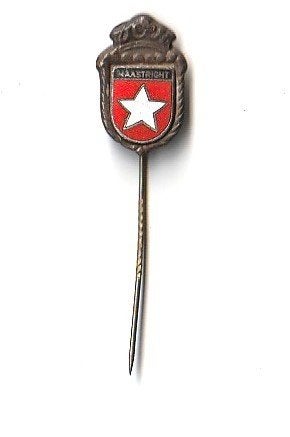 dunmetaal / emaille speld met het wapen van Maastricht, Ophalen of Verzenden, Gebruikt, Overige onderwerpen, Speldje of Pin