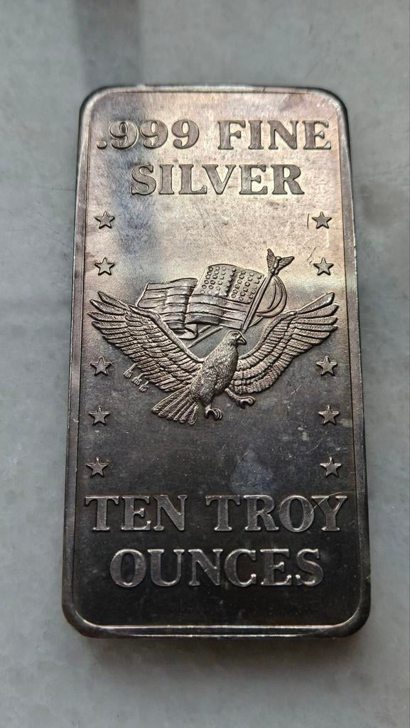 10 ounce vintage zilverbaar, Ophalen of Verzenden, Zilver