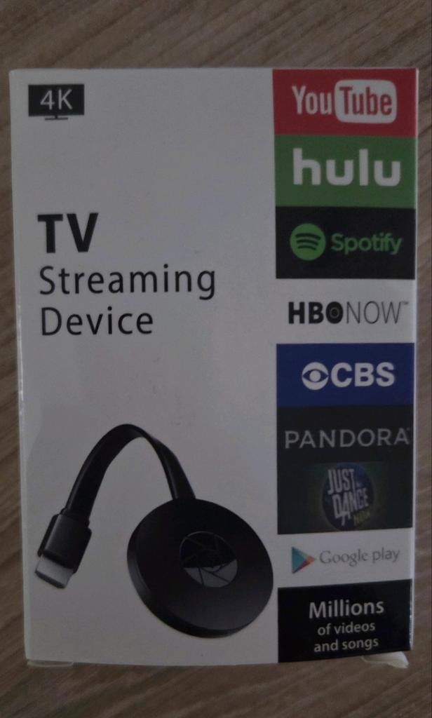 4K tv streaming device (chromecast), Audio, Tv en Foto, Mediaspelers, Ophalen, Nieuw, HDMI
