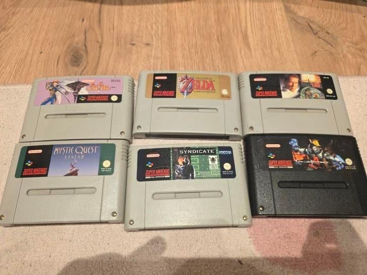 SNES Zelda, Mystic Quest, Syndicate, lufia Killer instinct, Spelcomputers en Games, Games | Nintendo Super NES, Avontuur en Actie