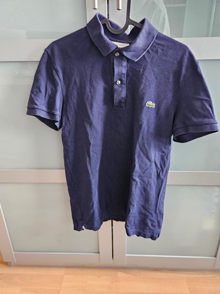 Lacoste Polo Maat M - Donkerblauw, Ophalen of Verzenden, Gedragen, Lacoste