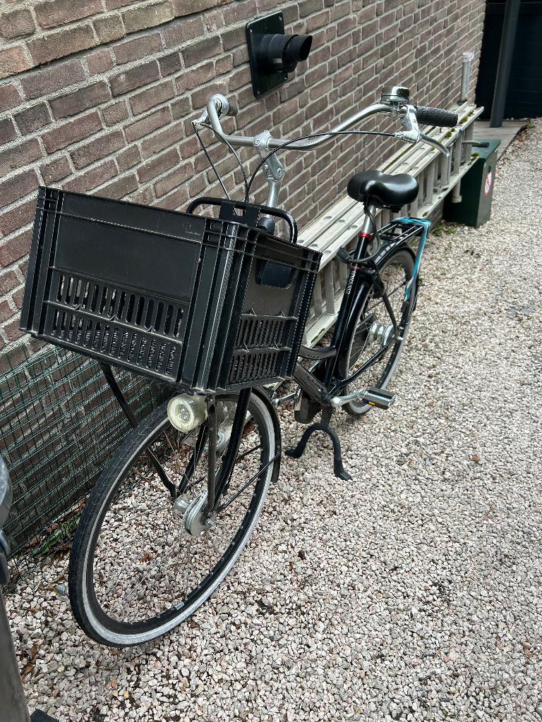 Fiets - Cortina Roots Transporter, Fietsen en Brommers, Fietsen | Dames | Moederfietsen, Gebruikt, Velgrem, 56 cm of meer, Mandje