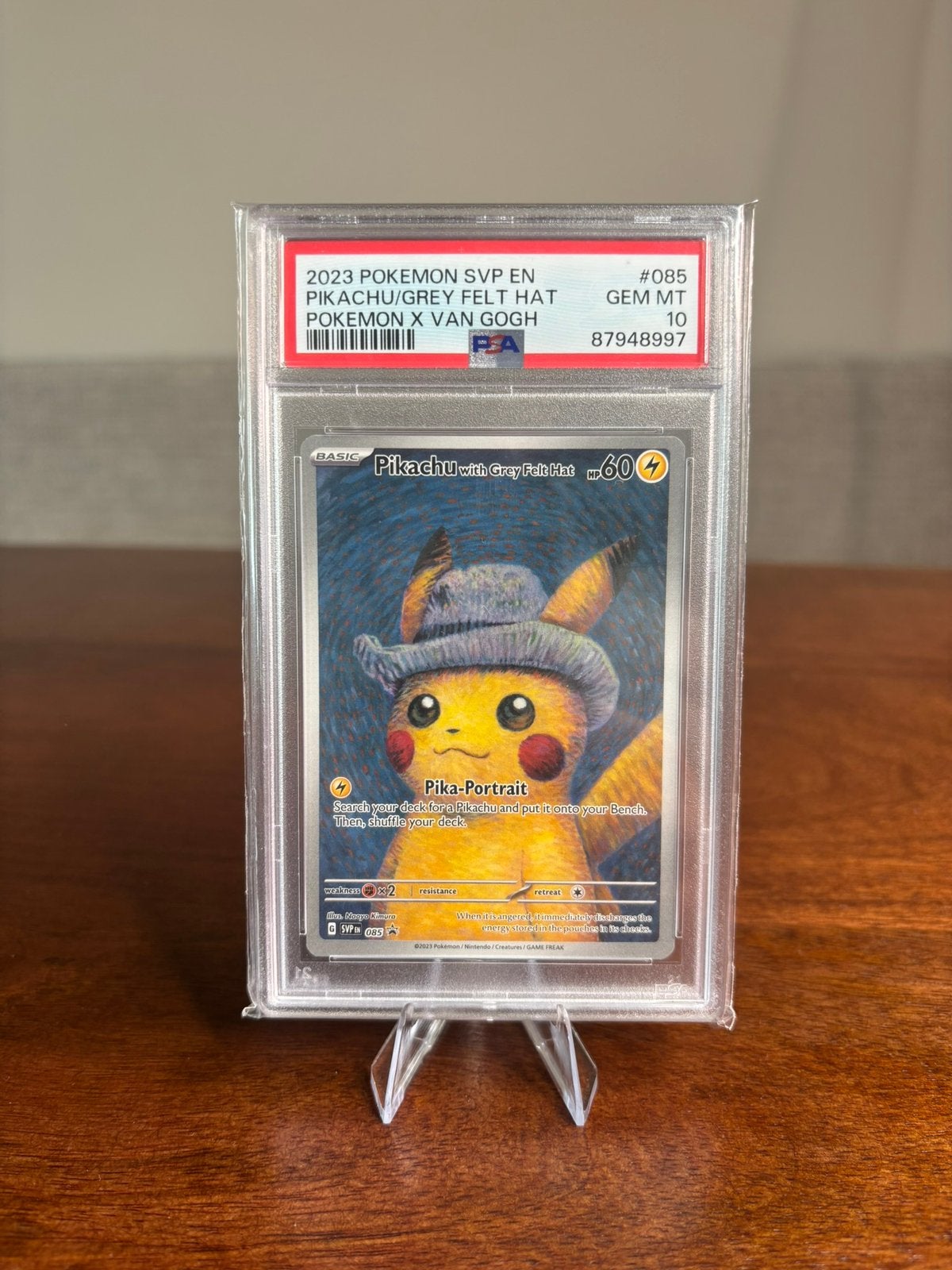 ⭐️PSA 10 Pikachu With Grey Felt Hat ( Van Gogh, Ophalen of Verzenden, Zo goed als nieuw