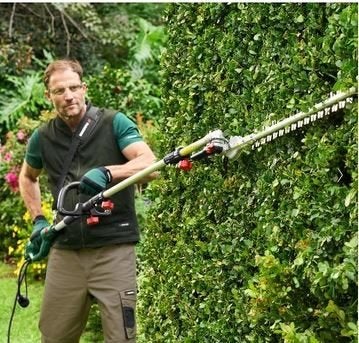 Long-Reach Heggenschaar - Elektrisch, 710W, Ophalen of Verzenden, Zo goed als nieuw, Elektrisch, Parkside Lidl