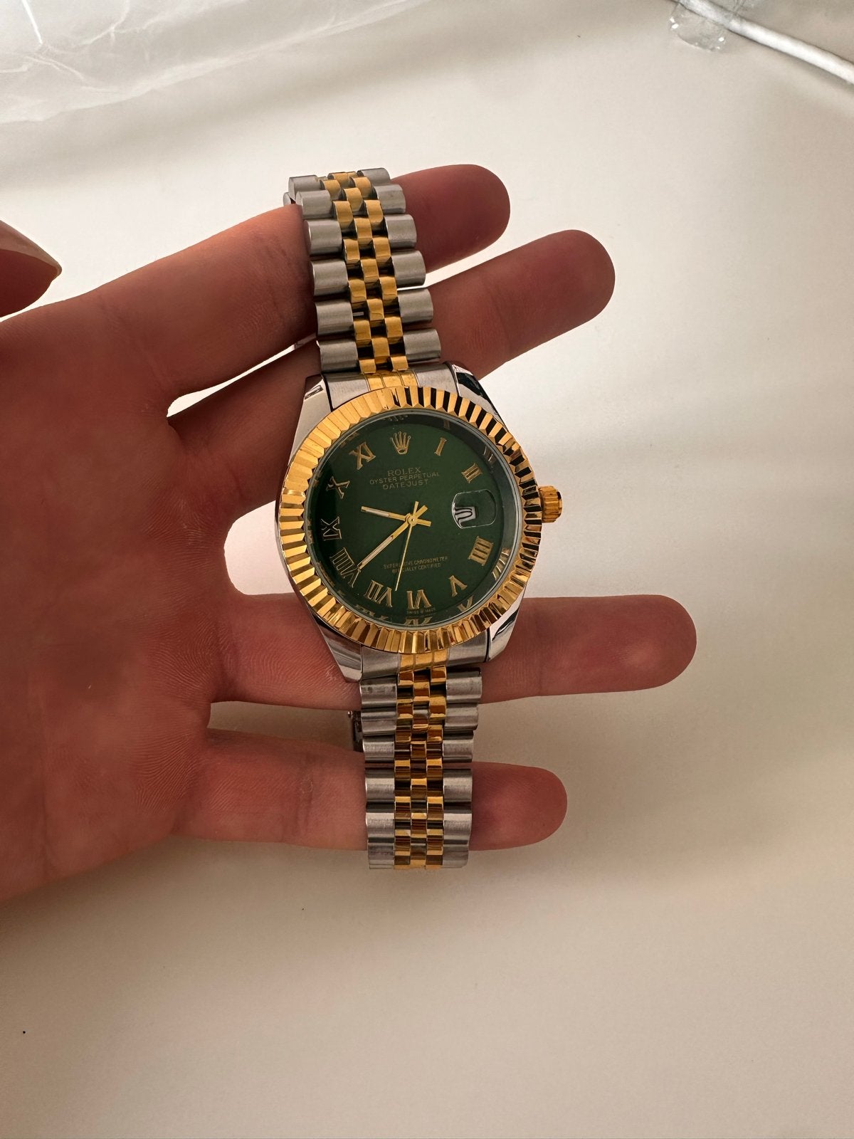 Rolex Datejust Waterdicht, Ophalen of Verzenden, Staal, Polshorloge