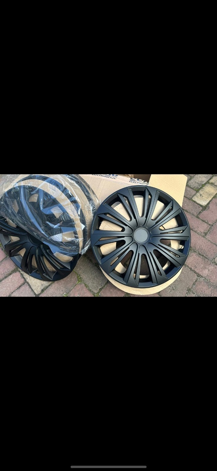 Nieuwe zwarte wieldoppen set - 16 inch, Ophalen of Verzenden, Nieuw