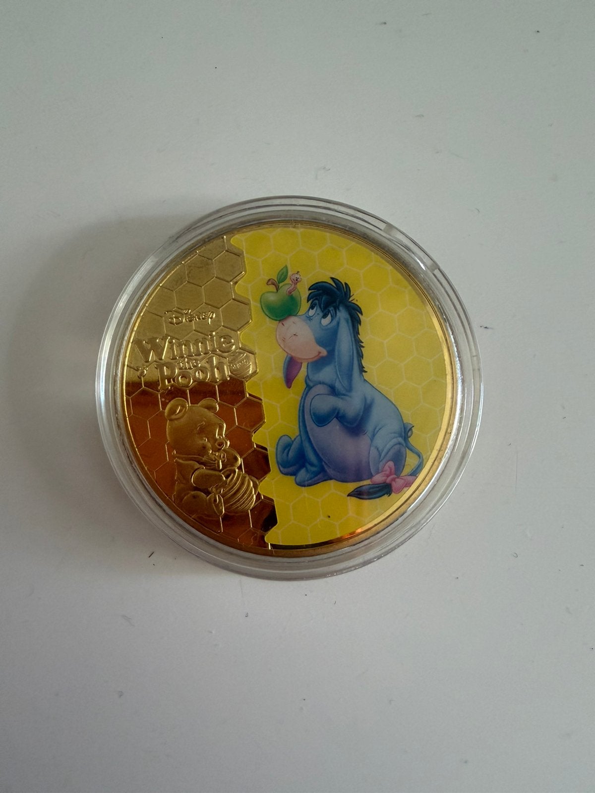 Walt Disney munt in capsule Eeyore, Verzamelen, Ophalen of Verzenden, Winnie de Poeh of vrienden, Nieuw