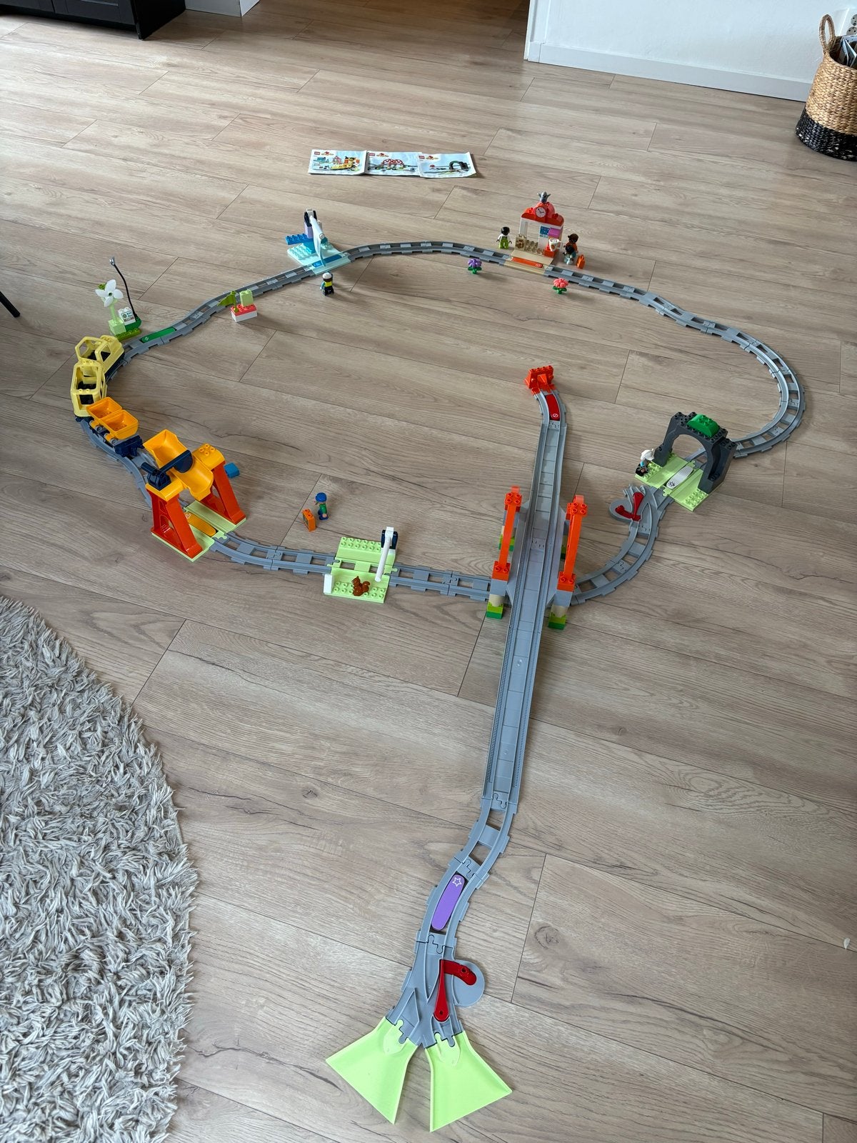 Lego Duplo Interactieve Trein met Brug Uitbreiding, Ophalen, Lego, Zo goed als nieuw, Compleet