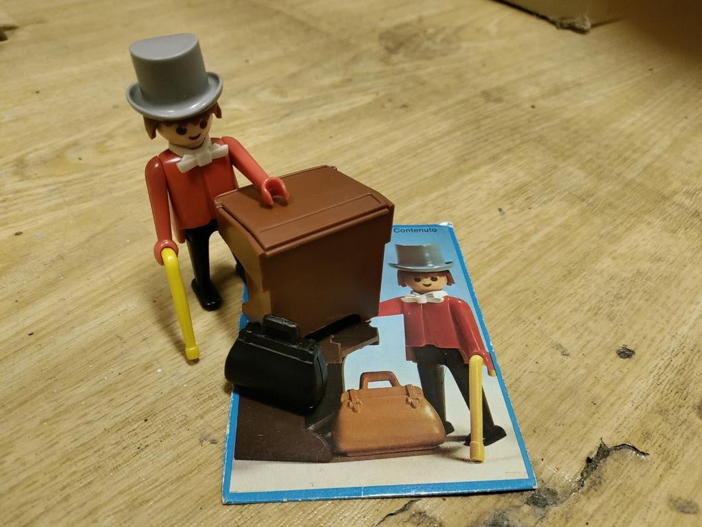 Playmobil Bankier met koffer en wandelstok, Ophalen of Verzenden, Gebruikt, Los playmobil