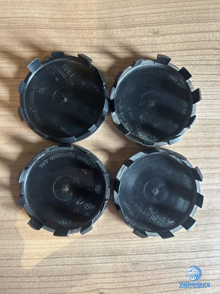 ORIGINELE BMW naafkap naafdop set zwart KLEIN, Gebruikt, -, Verzenden, -