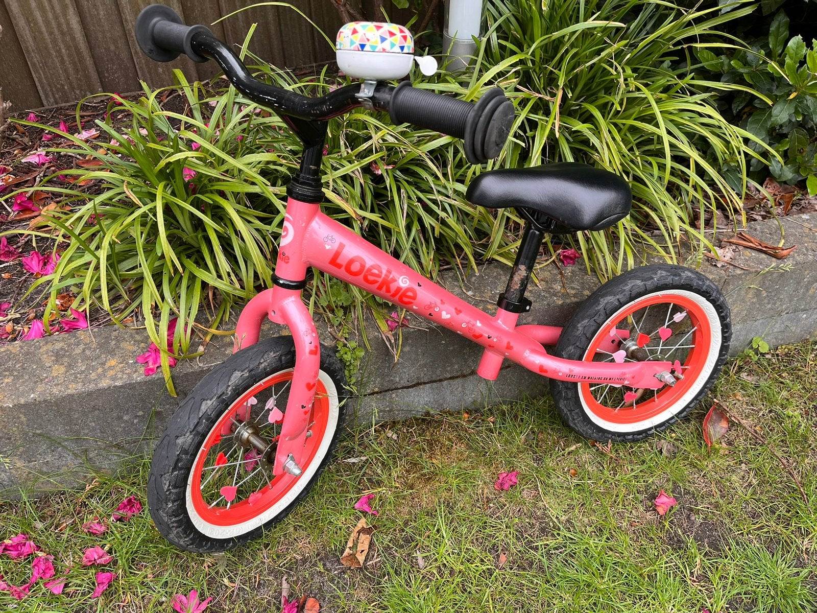 Loopfiets meisje, Ophalen, Gebruikt, Loopfiets