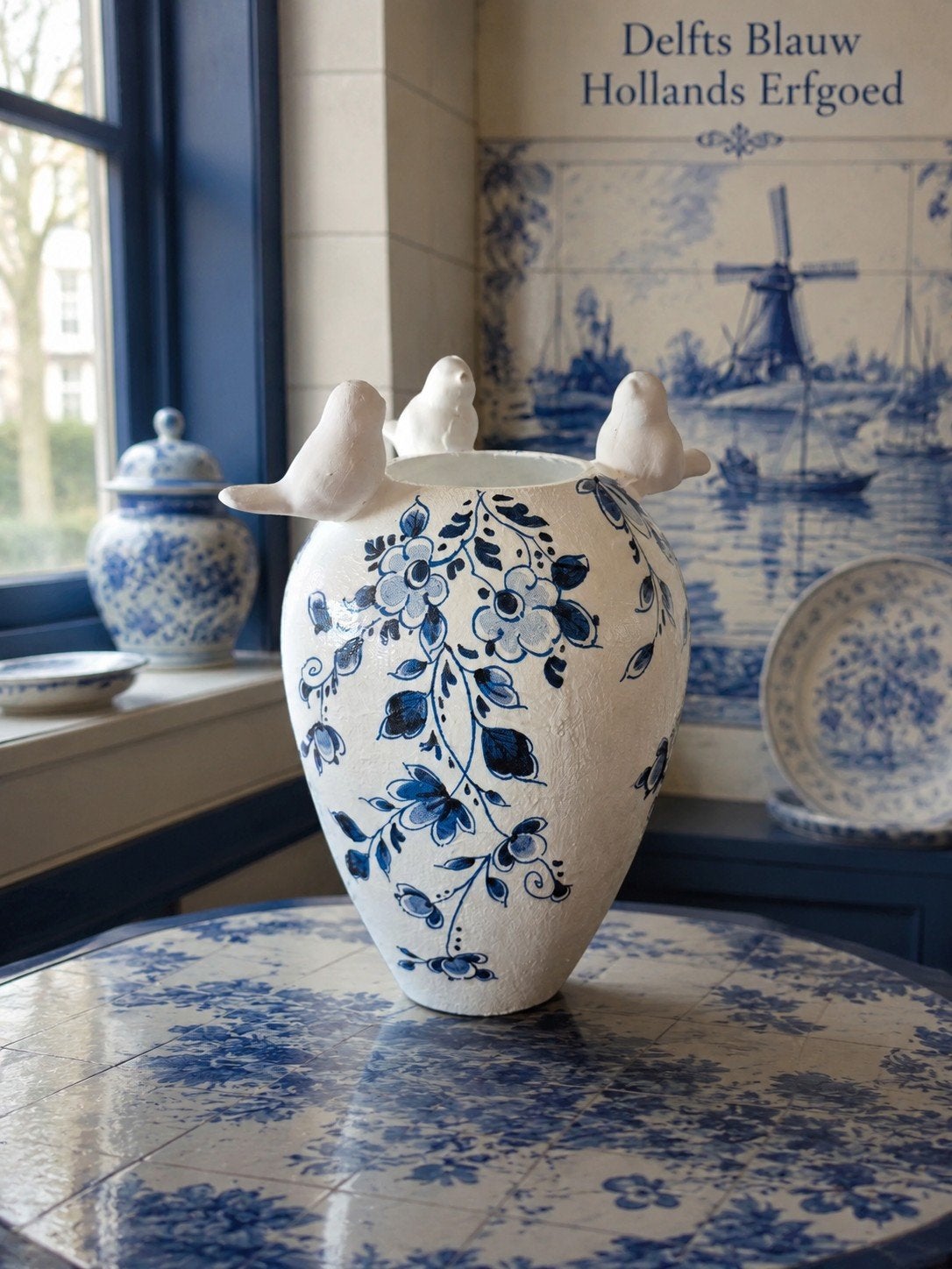 Delfts Blauwe decoupage, Ophalen