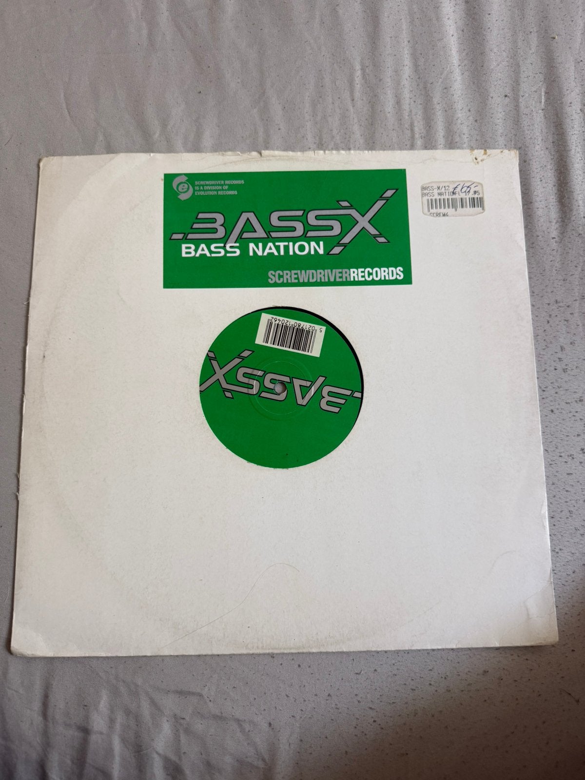 Bouncy Techno Gabber 1995 - Bass Nation!, Ophalen of Verzenden, Zo goed als nieuw, 12 inch