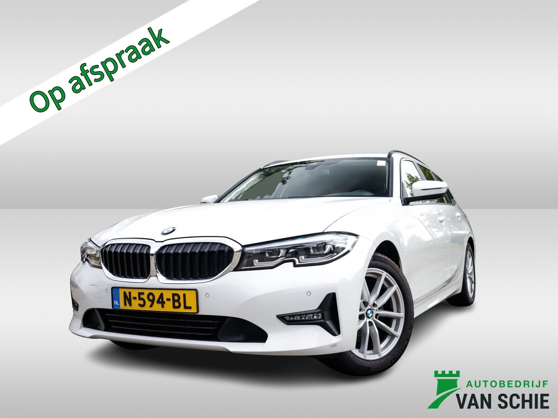 BMW 3 Serie Touring 320i Business Edition 1e-Eig. & Dealer-O, Auto's, Gebruikt, Euro 6, 4 cilinders, Wit