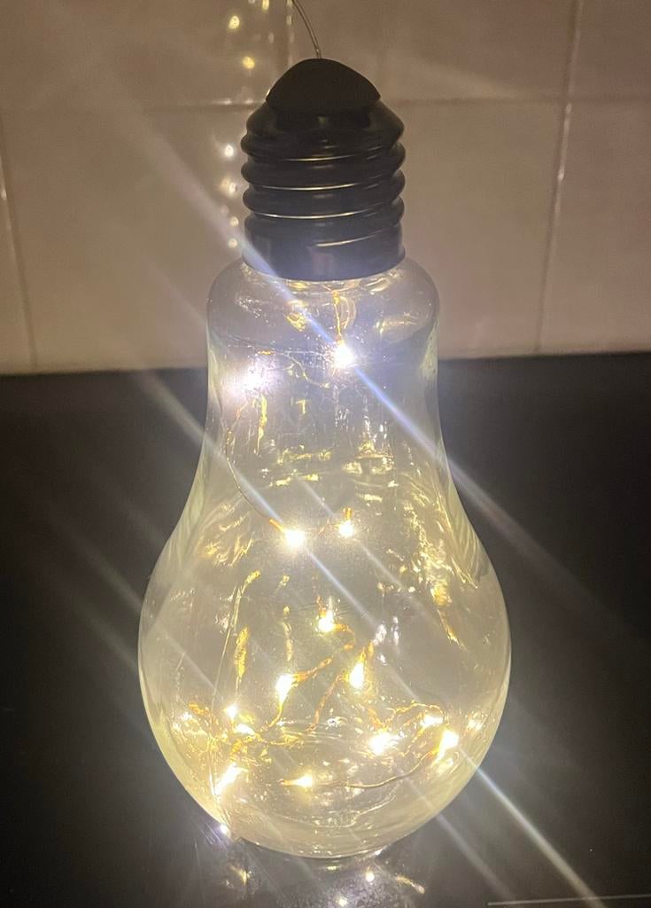 Sfeervol buitenlampje op batterijen - LED gloeilamp design, Gebruikt, Minder dan 50 watt, Overige typen, Batterij