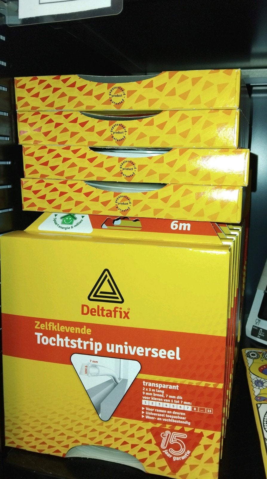 18 stuks Deltapfix Tochtstrip universeel - nieuw, Minder dan 4 cm, Overige materialen, Nieuw, Ophalen of Verzenden