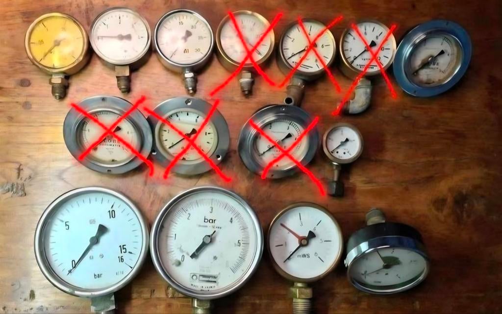 Vintage Manometers - Drukmeter Collectie vanaf 10€, Ophalen of Verzenden