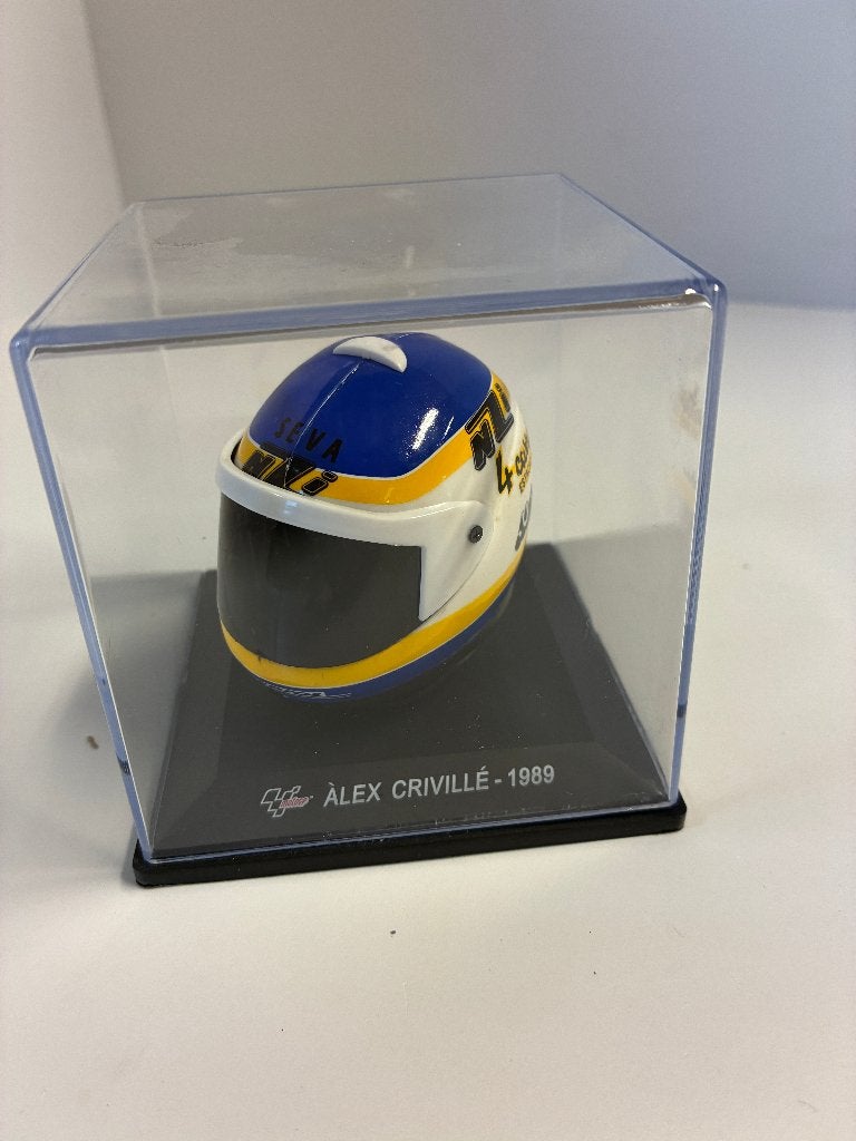 69769: Helm - MotoGP - Alex Criville - 1989 - Atlas 1:5, Overige typen, Nieuw, Bachsatztstr. 54 D 72131 Ofterdingen, Germany, Speidel Modellauto GmbH