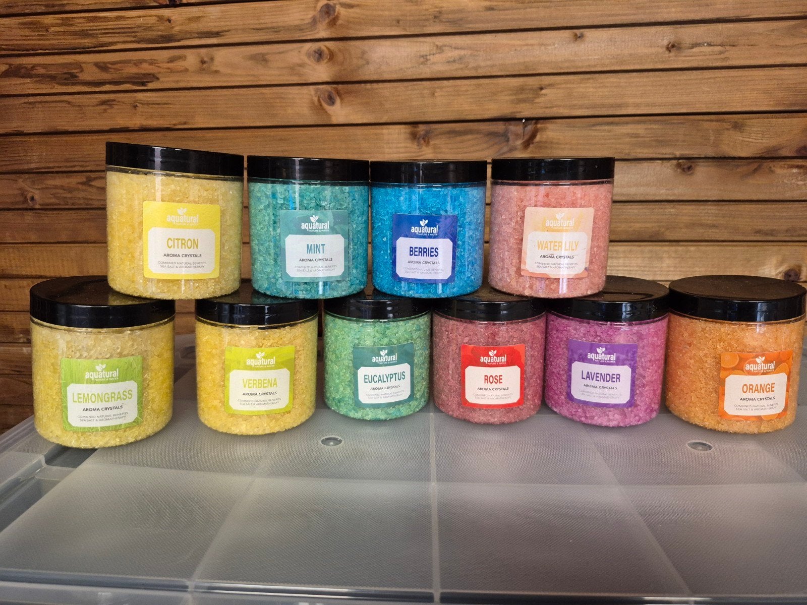 10 potten Aquatural aroma kristallen voor in bad, Ophalen
