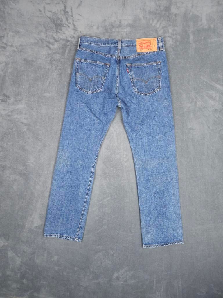 Levis 501 Broek W33 L30 Straight Fit Blauw Denim Jeans., Blauw, ., Ophalen of Verzenden, Zo goed als nieuw