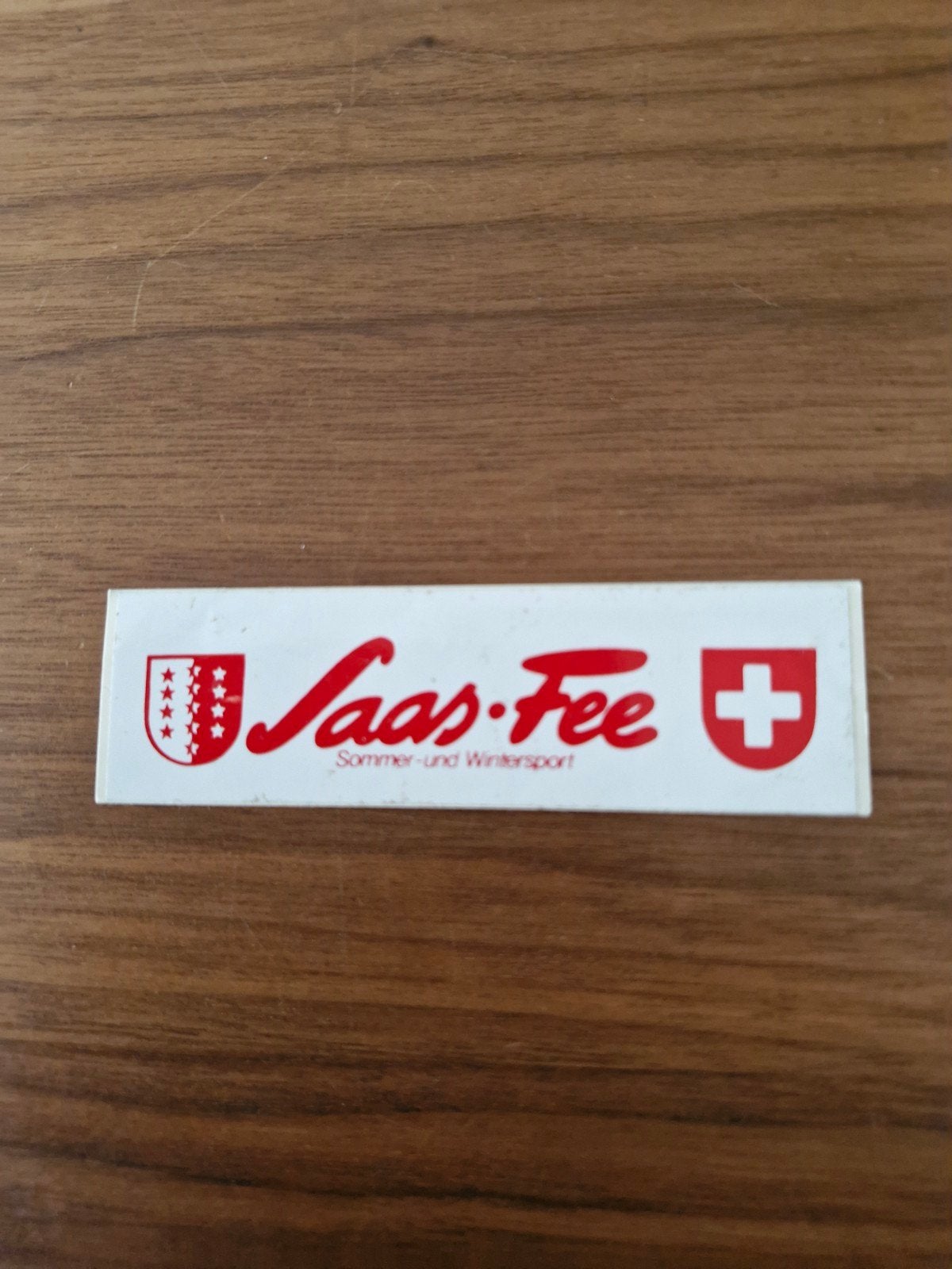 8966 Saas-Fee Sticker - Zomer- en Wintersport Zwitserland, Ophalen of Verzenden, Gebruikt, Sport