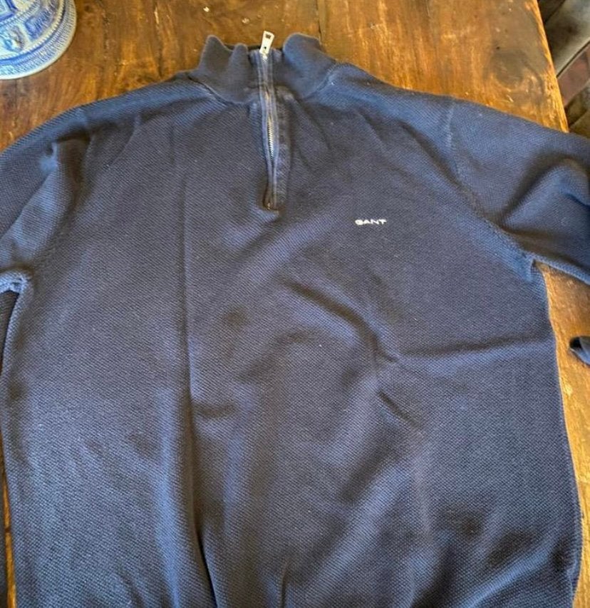 Dunne GANT trui heren, Ophalen of Verzenden, Zo goed als nieuw, Maat 56/58 (XL), Blauw