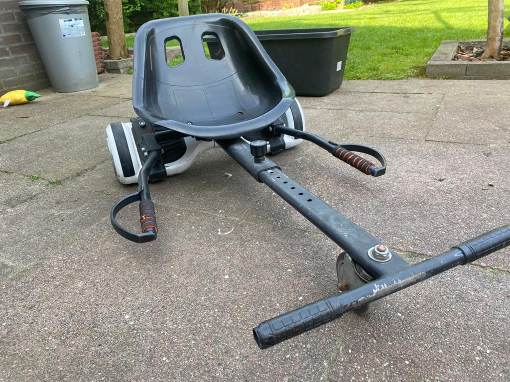 Hoverboard met kart, Ophalen of Verzenden, Gebruikt