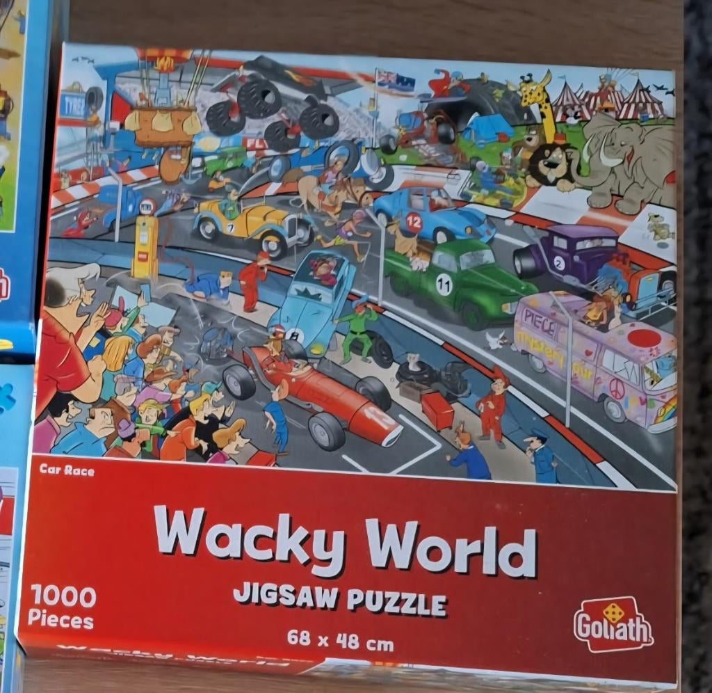 puzzel 1000 stukjes wacky world, Ophalen of Verzenden, 500 t/m 1500 stukjes, Zo goed als nieuw, Legpuzzel