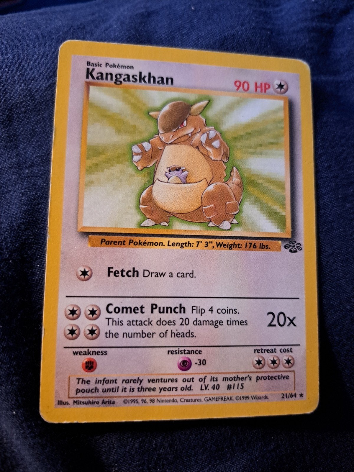 Kangaskhan Jungle Pokémon kaart (Engels), Ophalen of Verzenden