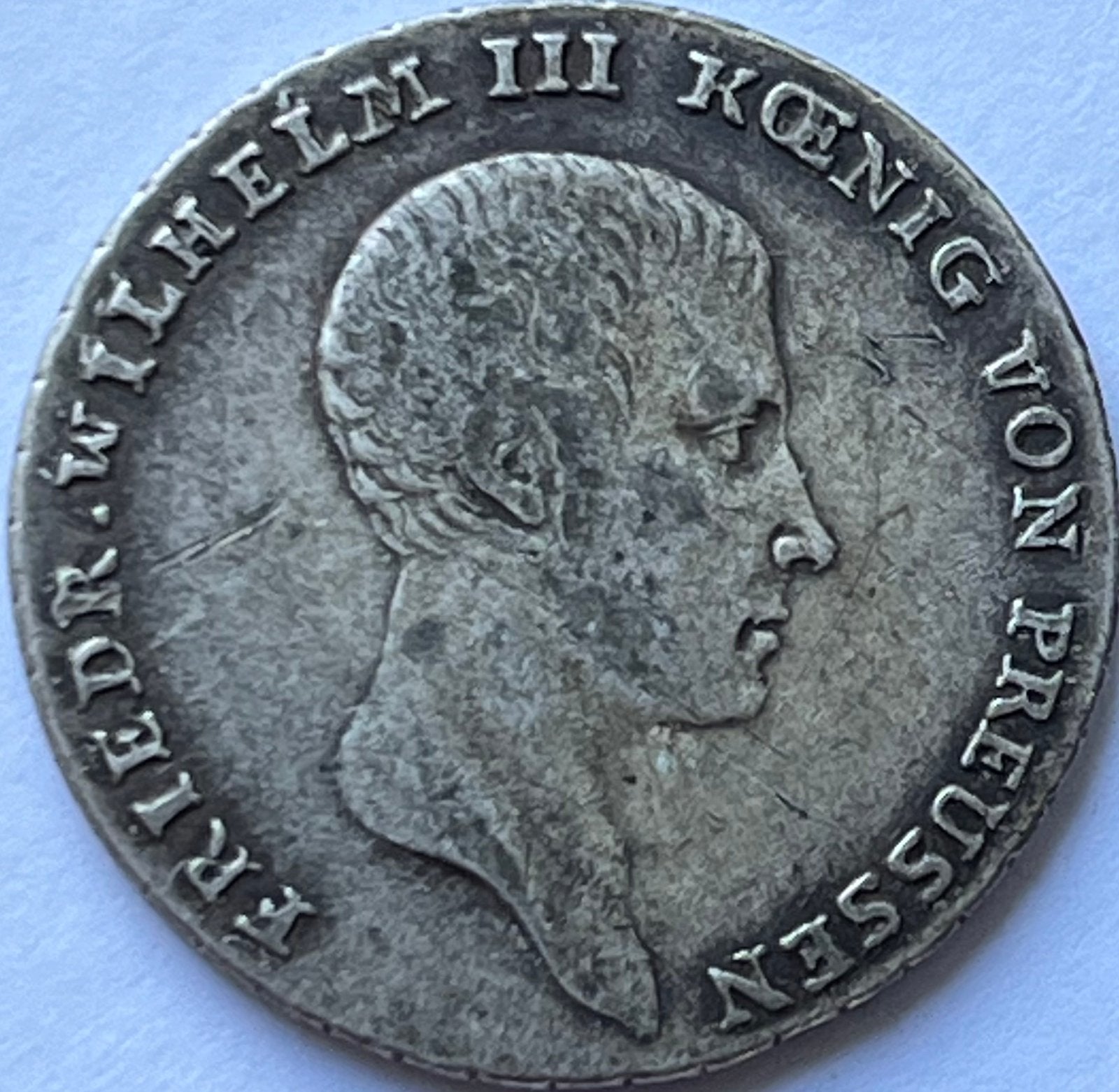 Pruisen 1/6e thaler 1816A, Ophalen of Verzenden, Duitsland, Losse munt, Zilver