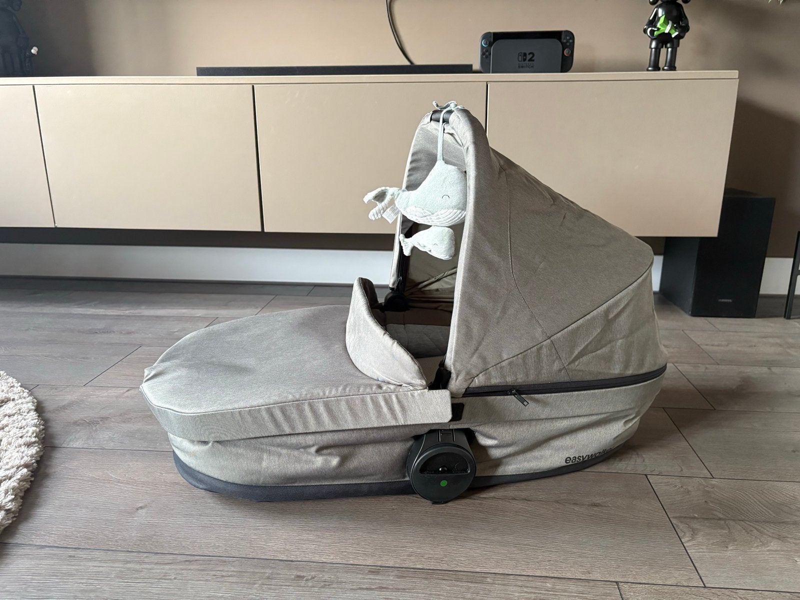 Reiswieg Easywalker groen met adapters, Gebruikt, Ophalen of Verzenden, Met reiswieg, Kinderwagen