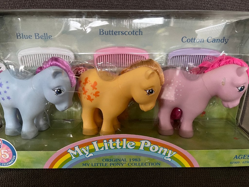 My Little Pony G1 25th Ann. B. Belle, C. Candy, Butterscotch, Verzenden, Zo goed als nieuw