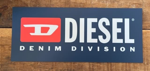 DIESEL - demin Reclamebord, Verzamelen, Merken en Reclamevoorwerpen, Ophalen of Verzenden, Gebruikt, Reclamebord