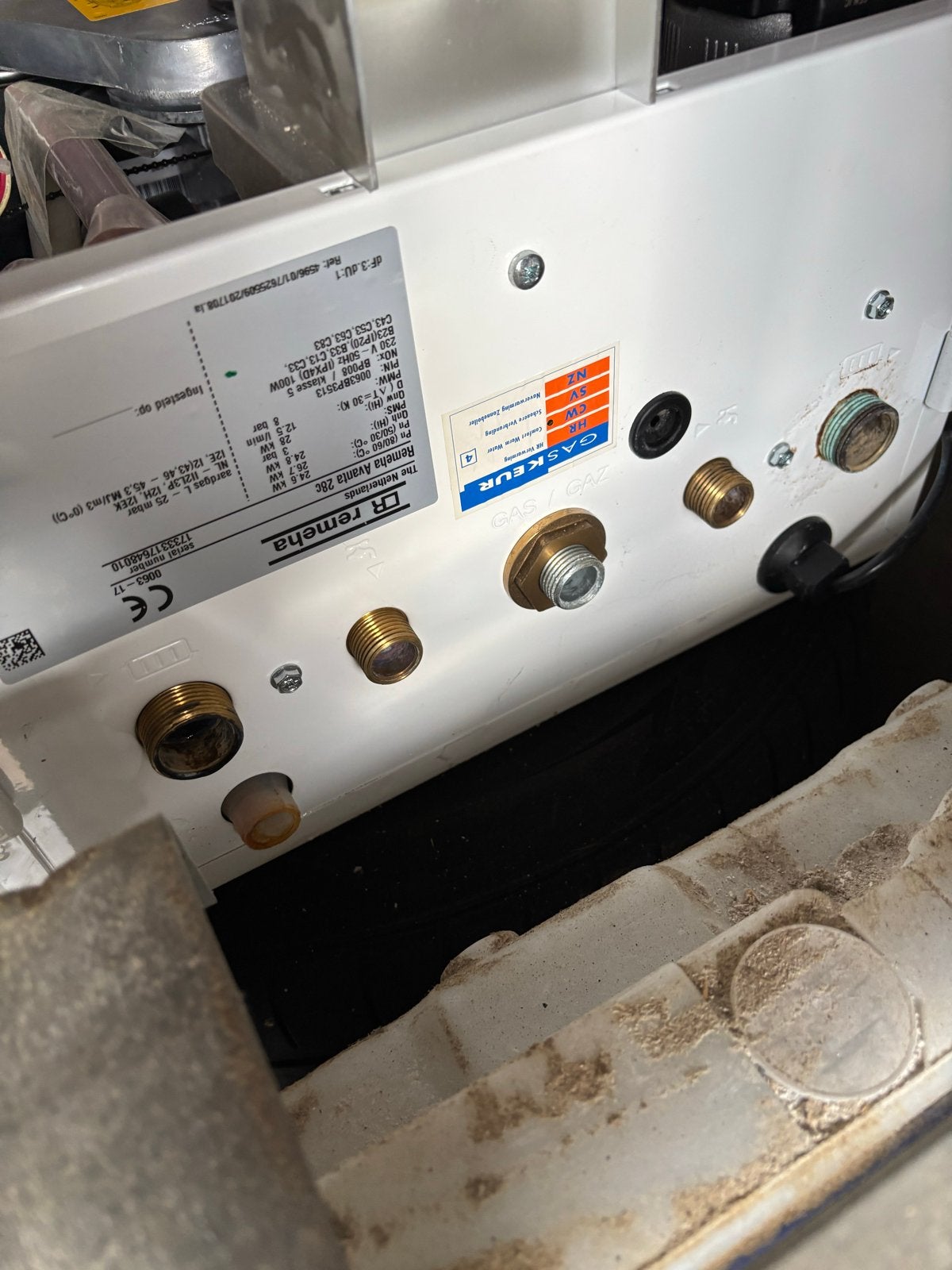 Remeha Avanta CV-ketel met warmwater voorziening, Ophalen, 30 tot 80 cm, Cv-ketel of Combi-ketel, Minder dan 60 cm