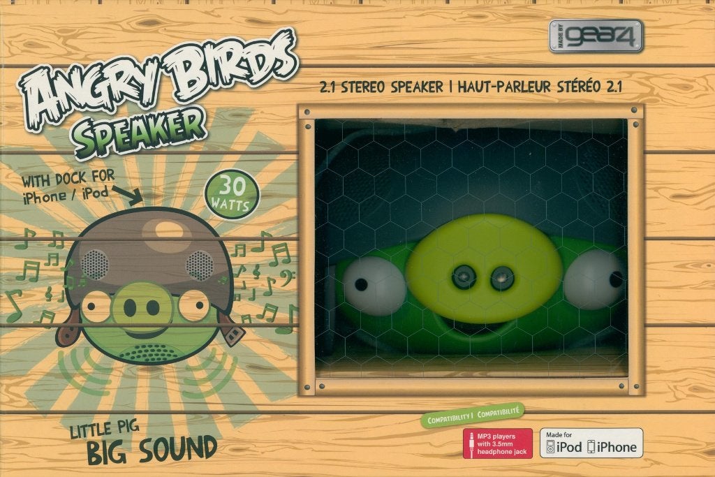 ANGRY BIRDS HELMET PIG GEAR4 30 WATTS STEREO SPEAKER, Overige merken, Verzenden, Overige typen, Nieuw