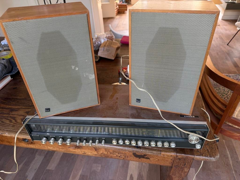 Vintage Erres Radio met Dual Speakers, Ophalen, Gebruikt, Radio